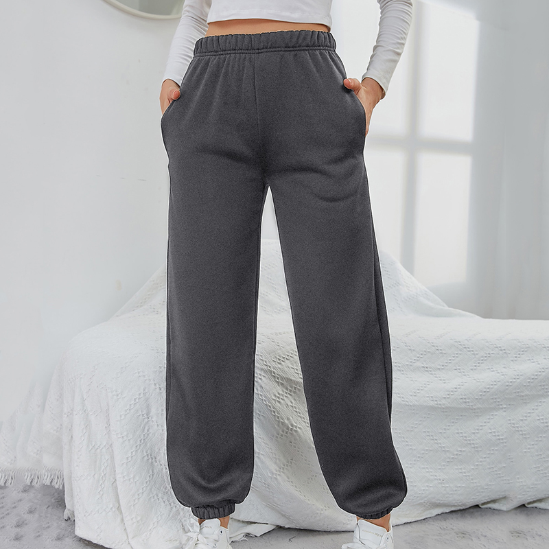 SHEIN Clothes Supplier of Solid Elastic Waist Sweatpants Women Joggers