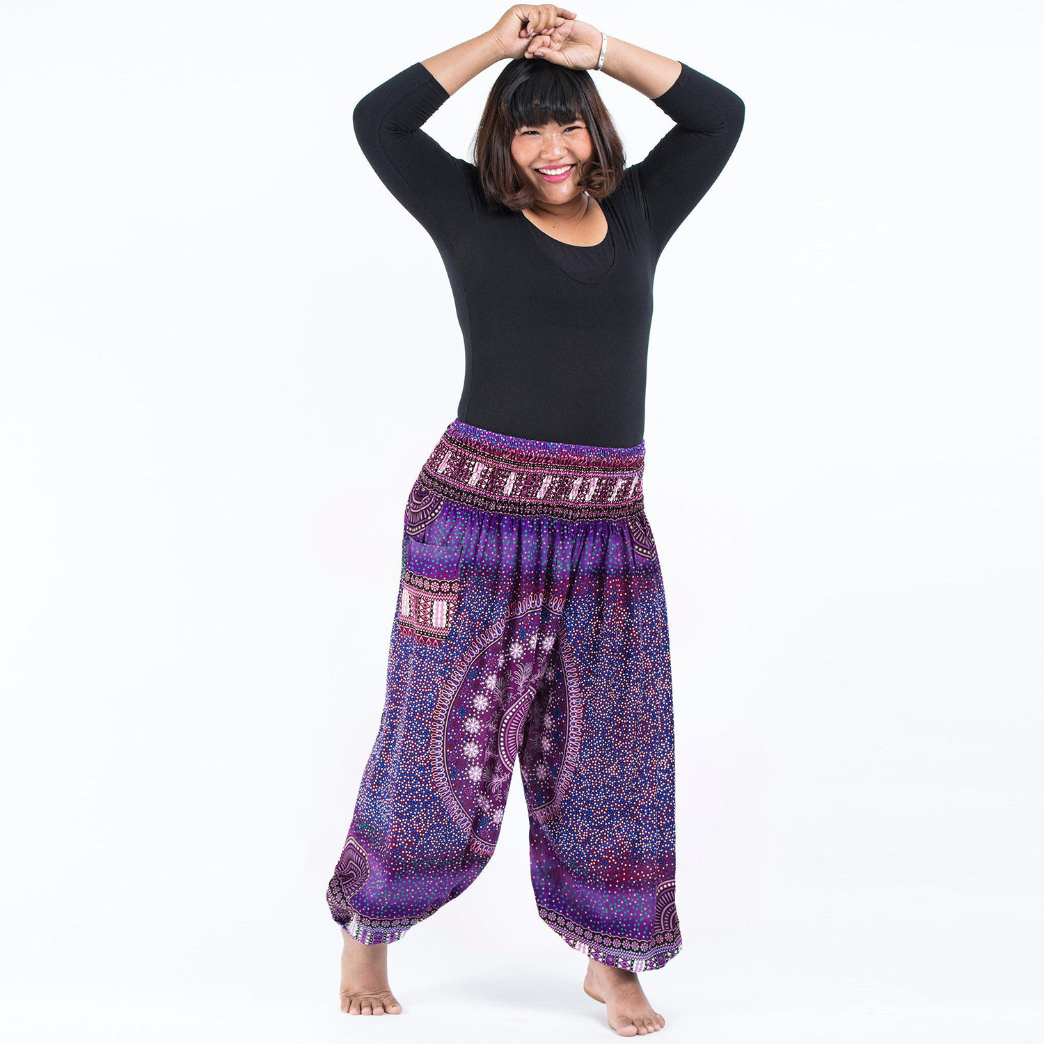 Loose Hippy Yoga Trousers Baggy Boho Casual Pants Women Plus Size Pants