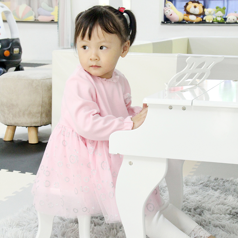 Customized Kids Wear Manufacturer Classy Sweater Dress Baby Clothing Girls Puffy Tutu Dress